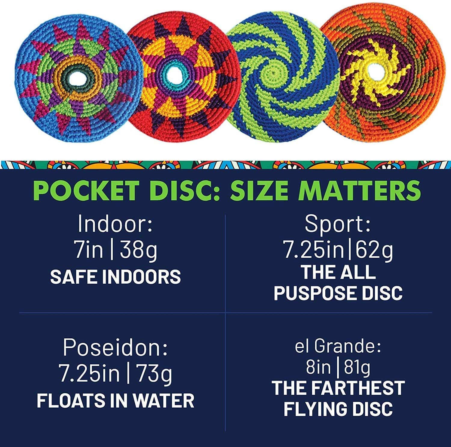 BUENA ONDA MayaFlya Pocket Disc 4 Pack - Flexible Flying Discs for Dogs, Kids & Adults | Best Outdoor Sports Toy & Indoor Play Game | Perfect for Beach, Park, Backyard Fun & Family Gatherings