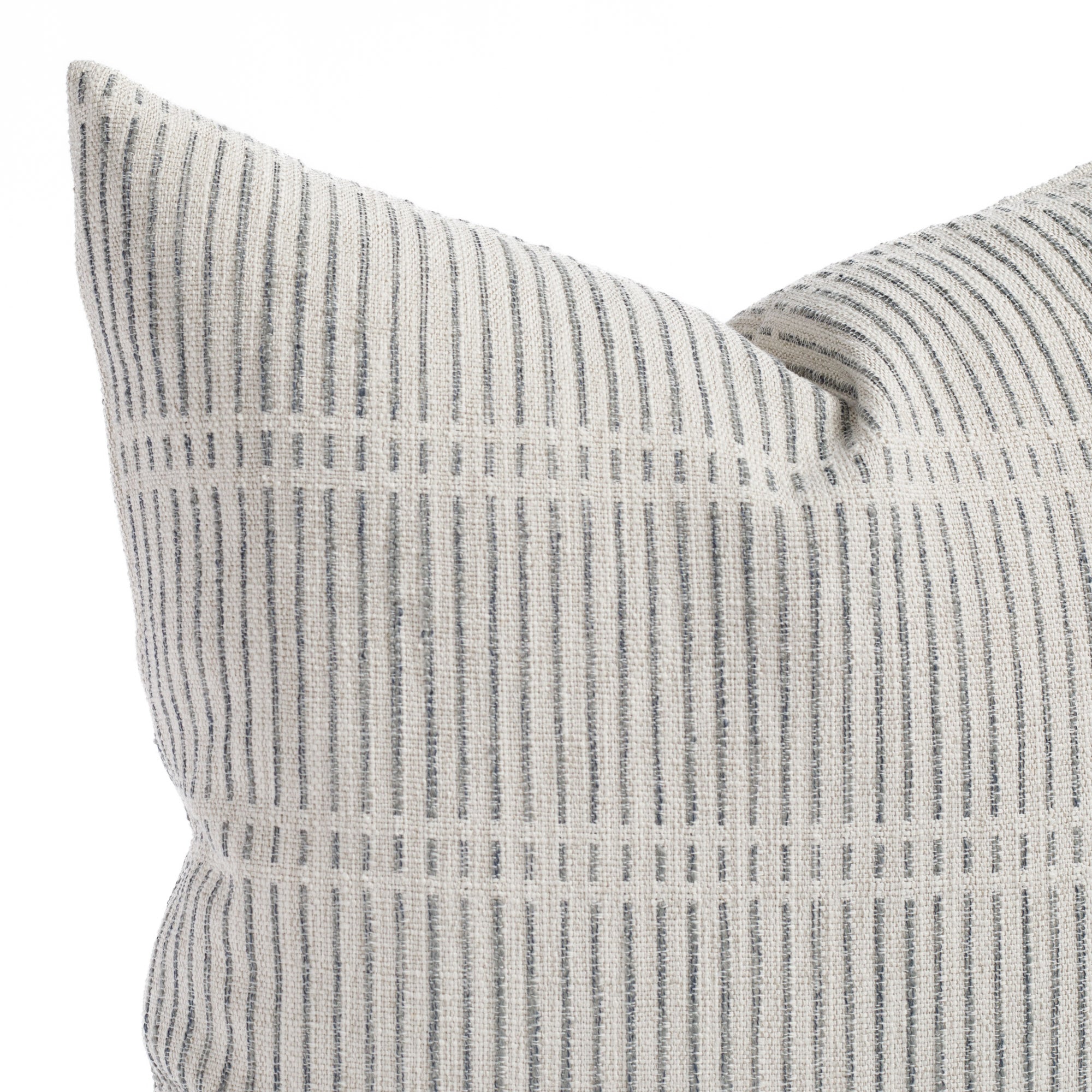 Stylish Carson Stripe 20x20 Decorative Throw Pillow in Stone Blue - Perfect for Sofa, Bedroom & Living Room Decor