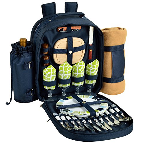 Navy/White With Trellis Green