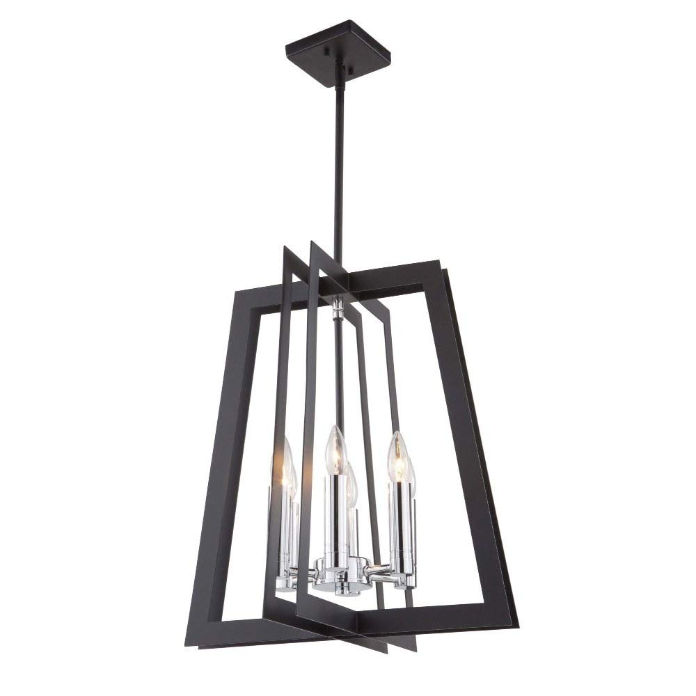 Artcraft AC7593BK Modern One Light Floor Lamp - Cortina Collection Black Finish, 49 Inch Tall - Perfect for Living Room, Bedroom & Office Lighting