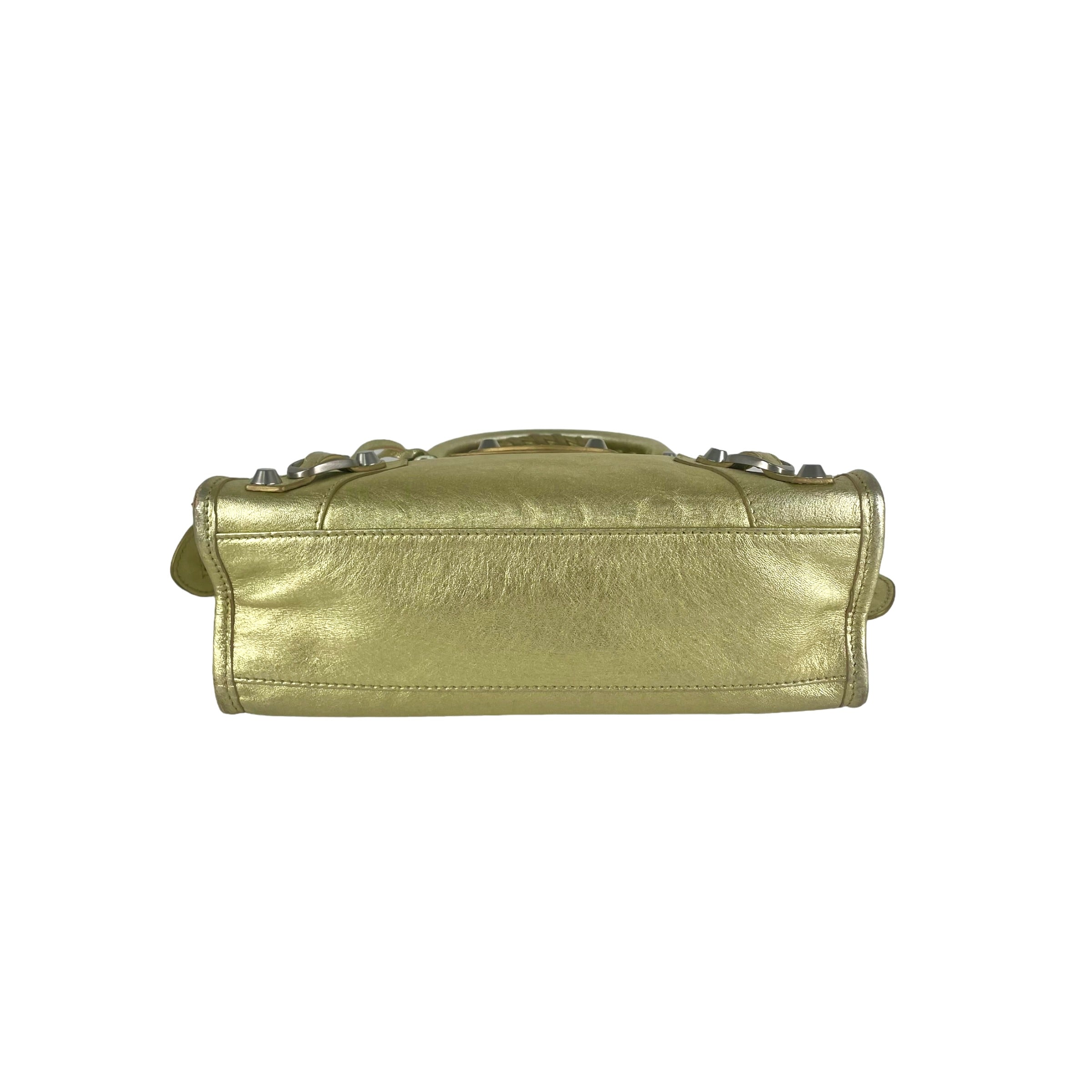Balenciaga City Mini Gold Crossbody Bag - Luxury Designer Handbag for Women | Perfect for Everyday Use, Travel & Night Out