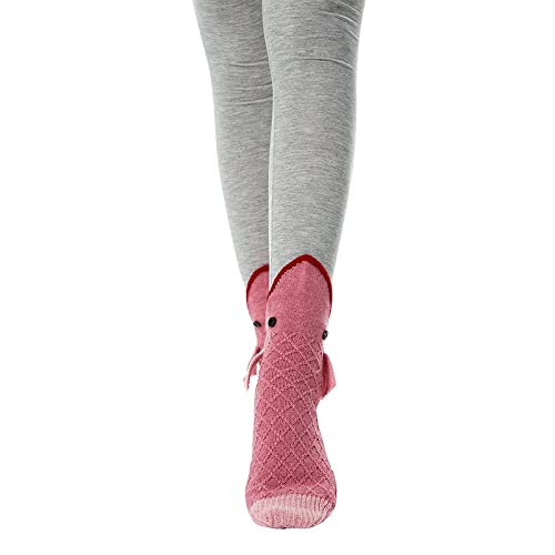 Honganda Funny Animal Socks for Women - 3D Knit Novelty Alligator & Shark Socks | Christmas Gifts, Party Costume Accessories, Cute Casual Wear