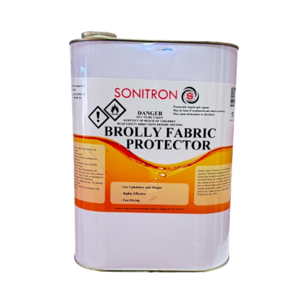 Sonitron Brolly Fabric Protector 5L - Waterproof Spray for Outdoor Furniture, Awnings & Camping Gear - Long Lasting Weather Protection for Patio Cushions, Umbrellas & More
