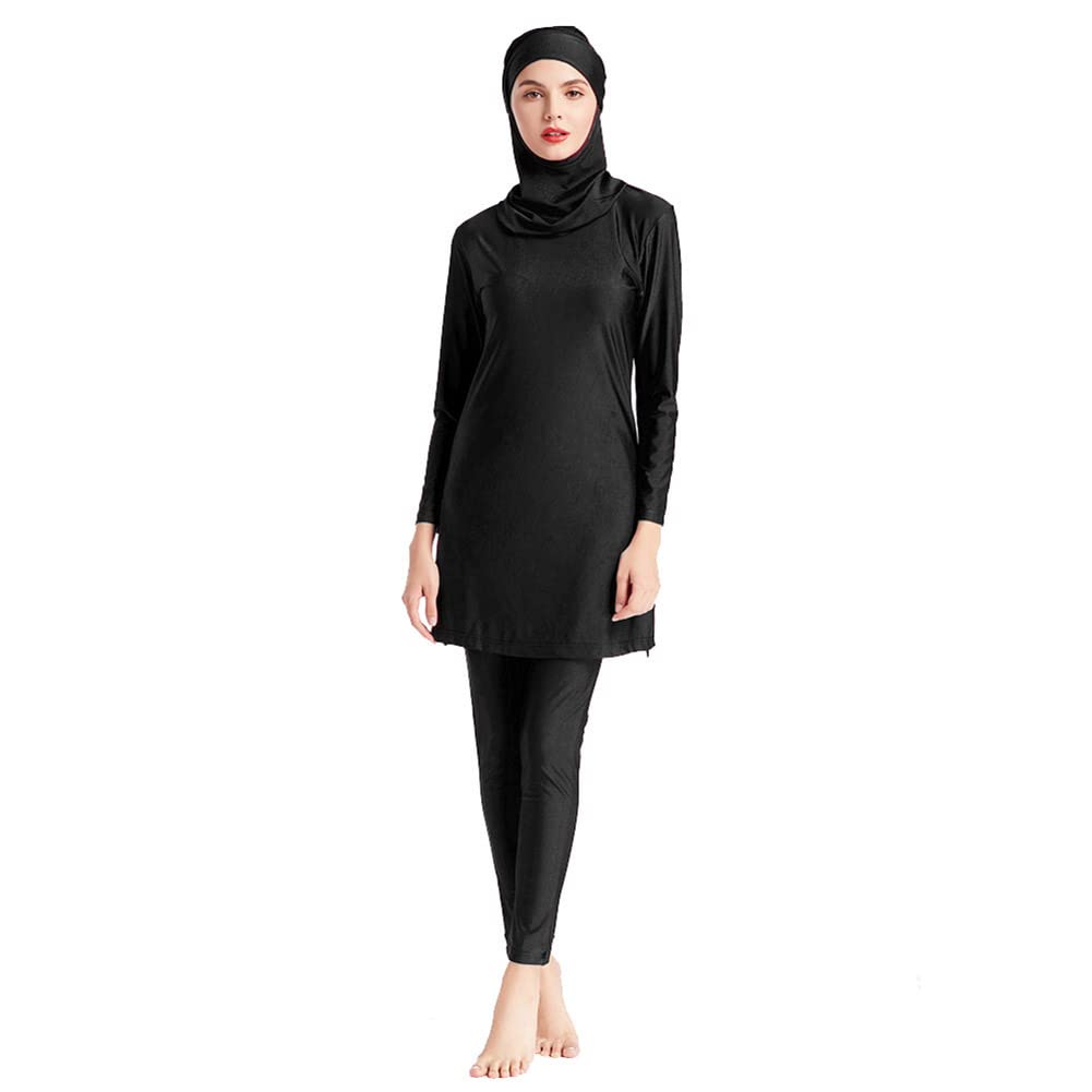 Modest Islamic Swimwear for Women - Full Coverage Burkini with Hijab & Swim Pants | Halal Beachwear for Swimming, Surfing & Water Activities