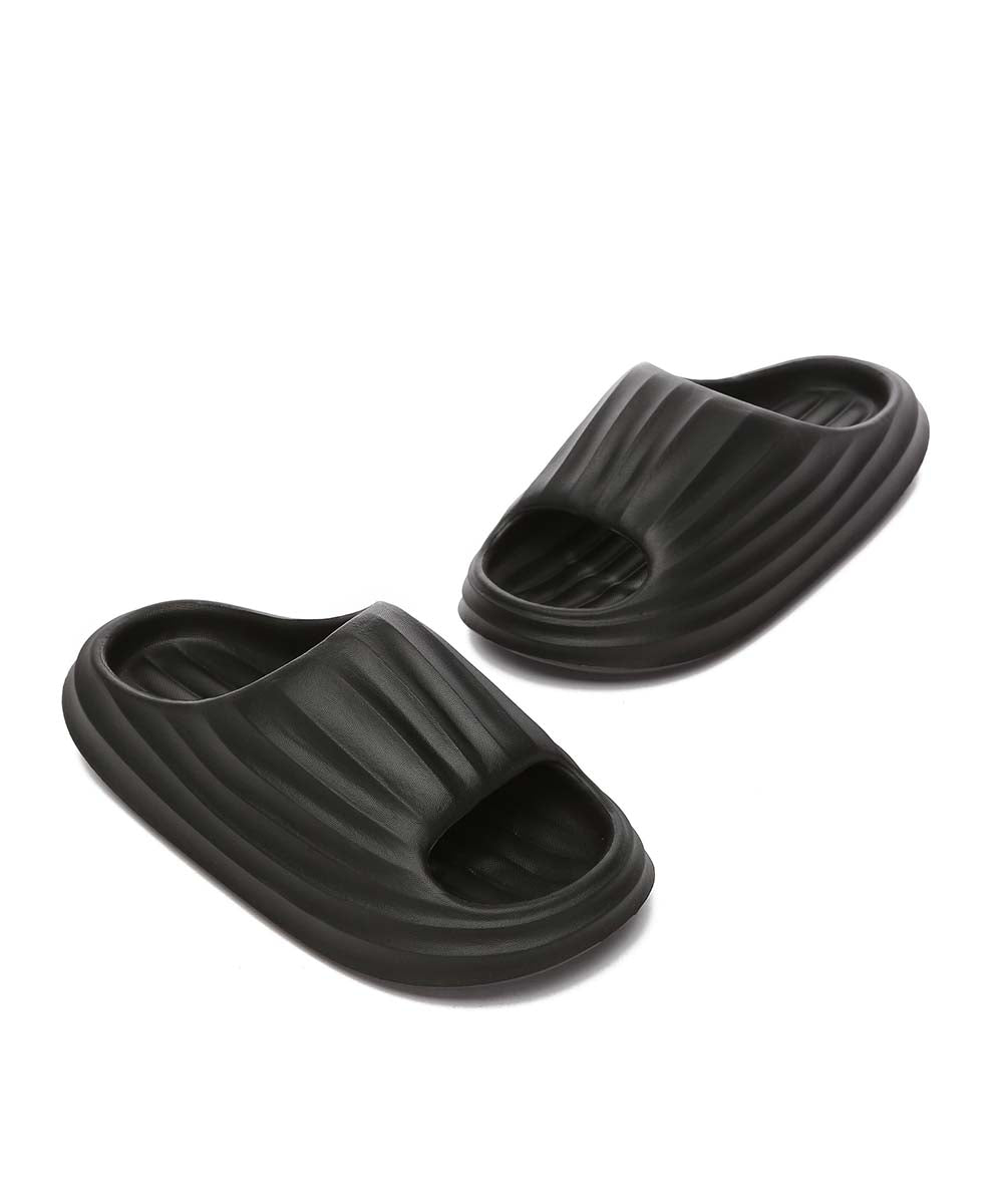 Men's Ripple Air Slides - Lightweight Comfortable Summer Sandals for Walking, Beach & Pool - Breathable Slip-On Slides for Men