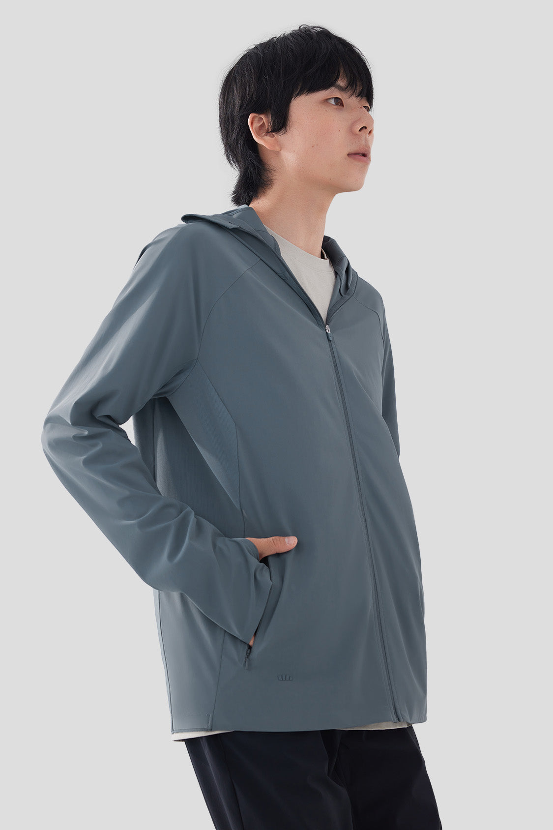 IceAiry Men's Breathable Sun Protection Jacket UPF50+ - Lightweight UV Shirt for Outdoor Activities, Hiking, Fishing & Summer Travel