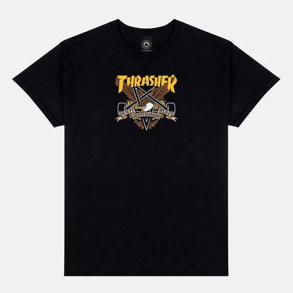 Thrasher x Anti Hero Eaglegram Graphic T-Shirt for Men - Black | Skateboarding & Streetwear Fashion | Perfect for Casual Wear & Skate Sessions