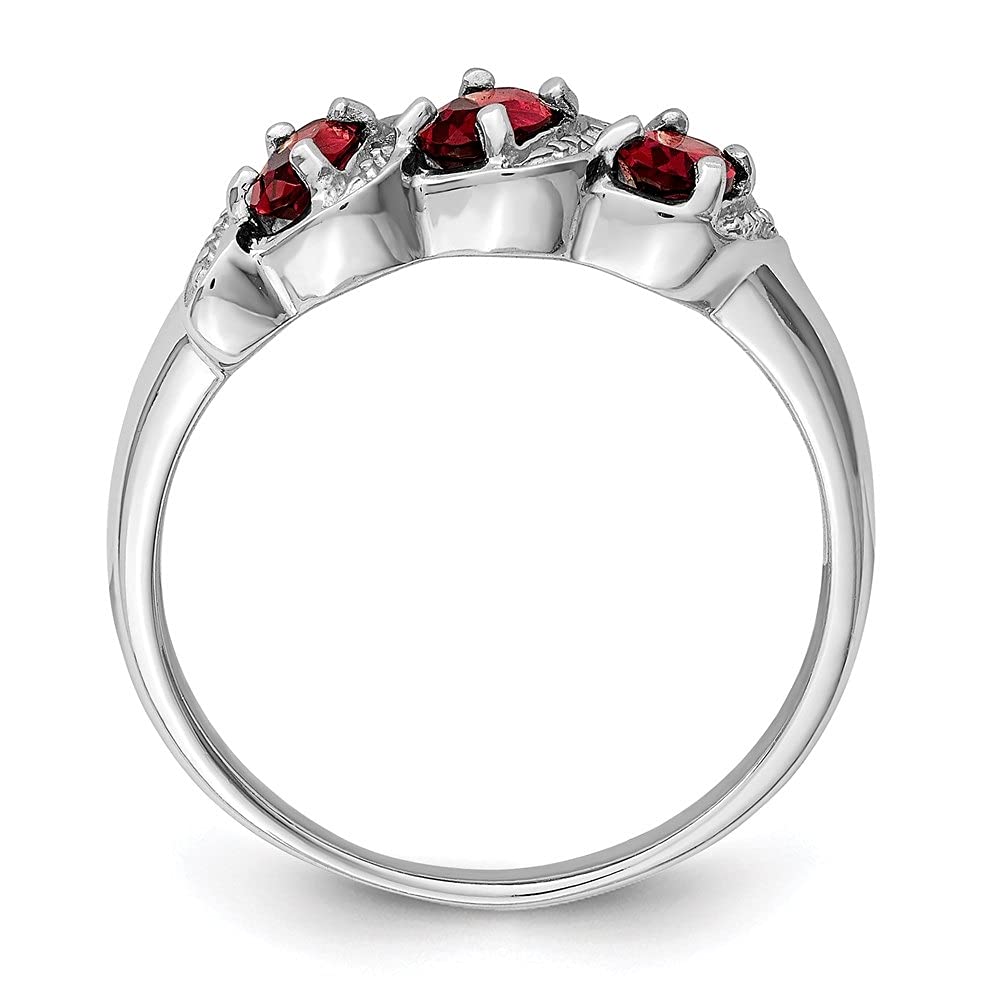 0.79ct Oval Cut Garnet & Diamond Accent Engagement Ring for Women - 925 Sterling Silver Wedding Band, Promise Ring, Anniversary Gift for Her - Perfect for Proposals, Valentine's Day & Special Occasions
