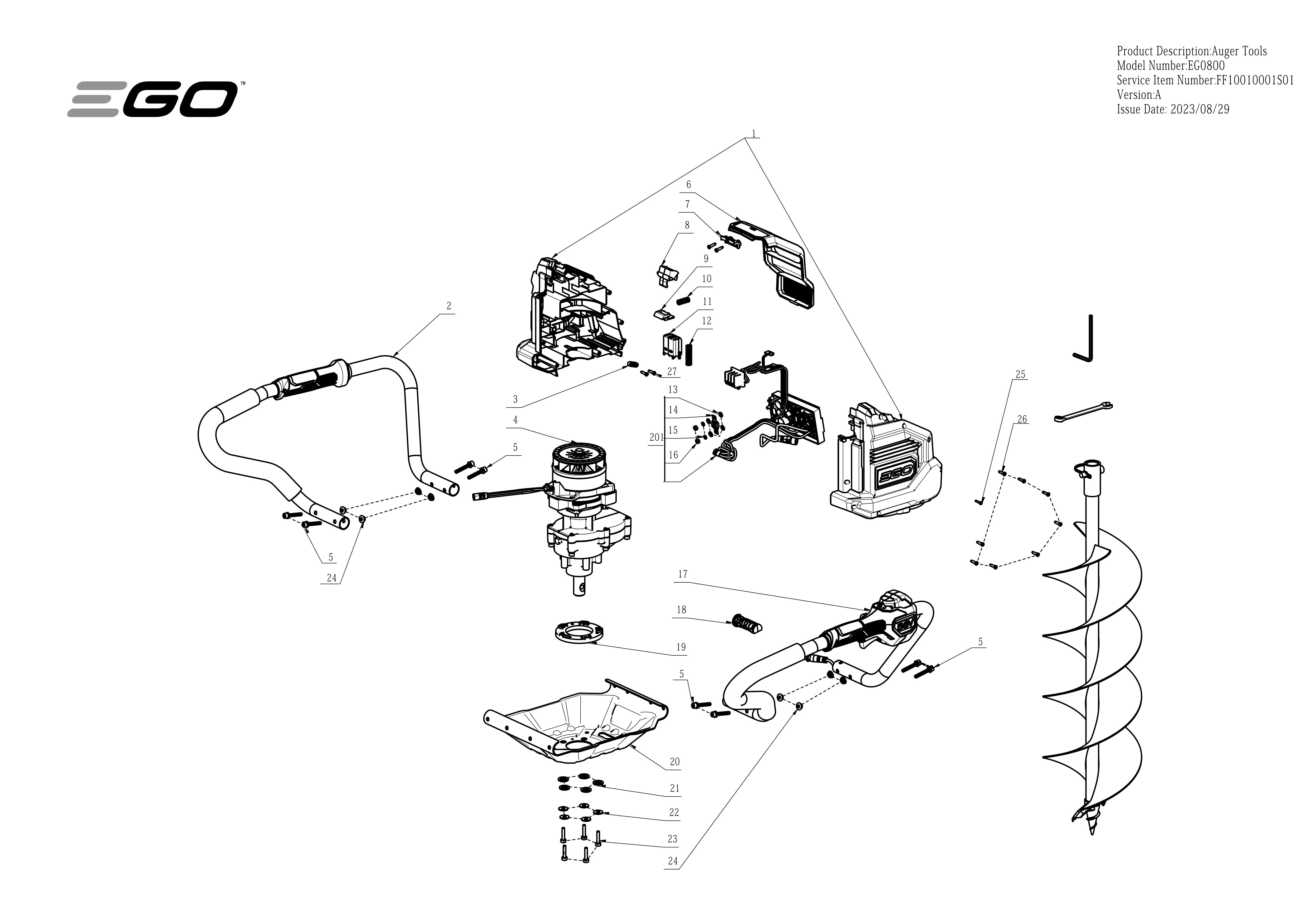 EG0800 Replacement Parts Diagram - Compatible Components & Repair Guide for Easy Fixes | Perfect for Home DIY Repairs and Maintenance