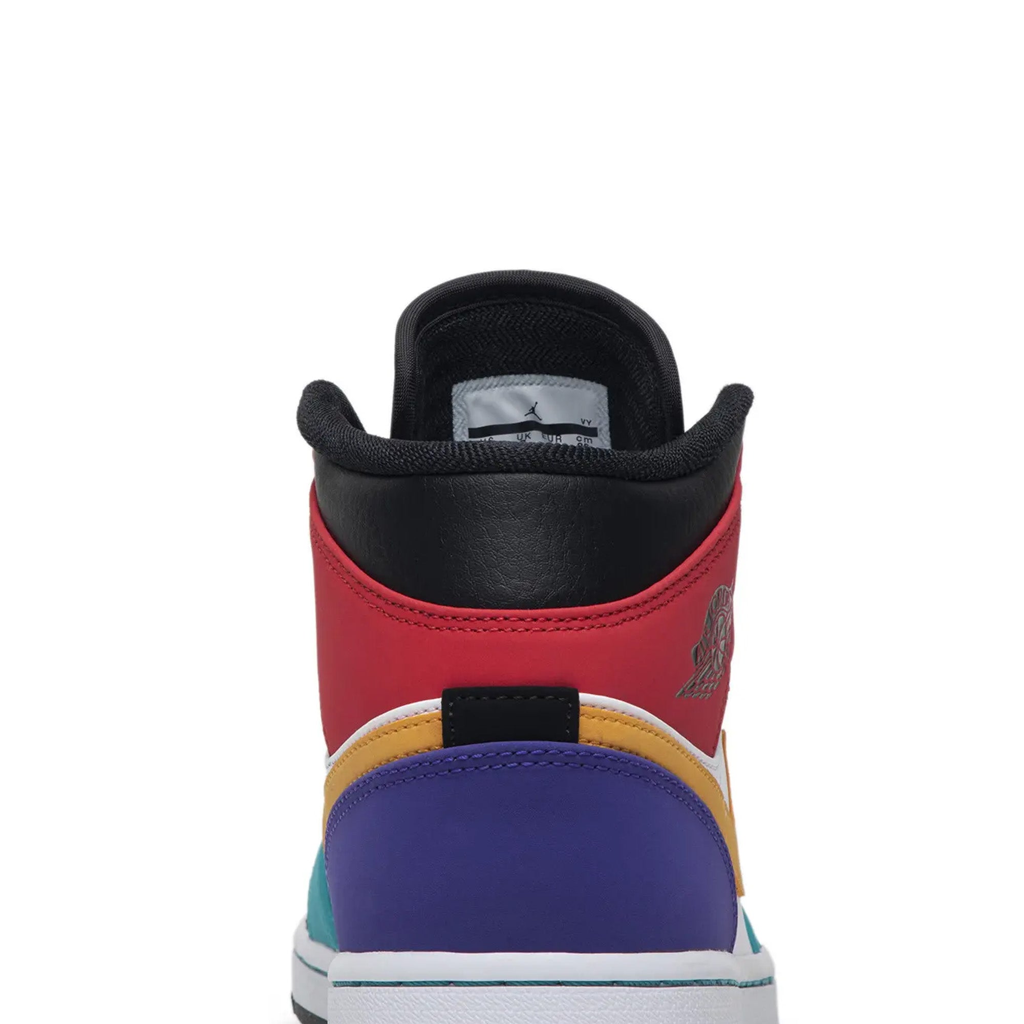 Air Jordan 1 Mid 'Bred Multi-Color' Basketball Shoes - Men's High-Top Sneakers for Streetwear & Casual Style | Perfect for Basketball, Gym & Everyday Wear