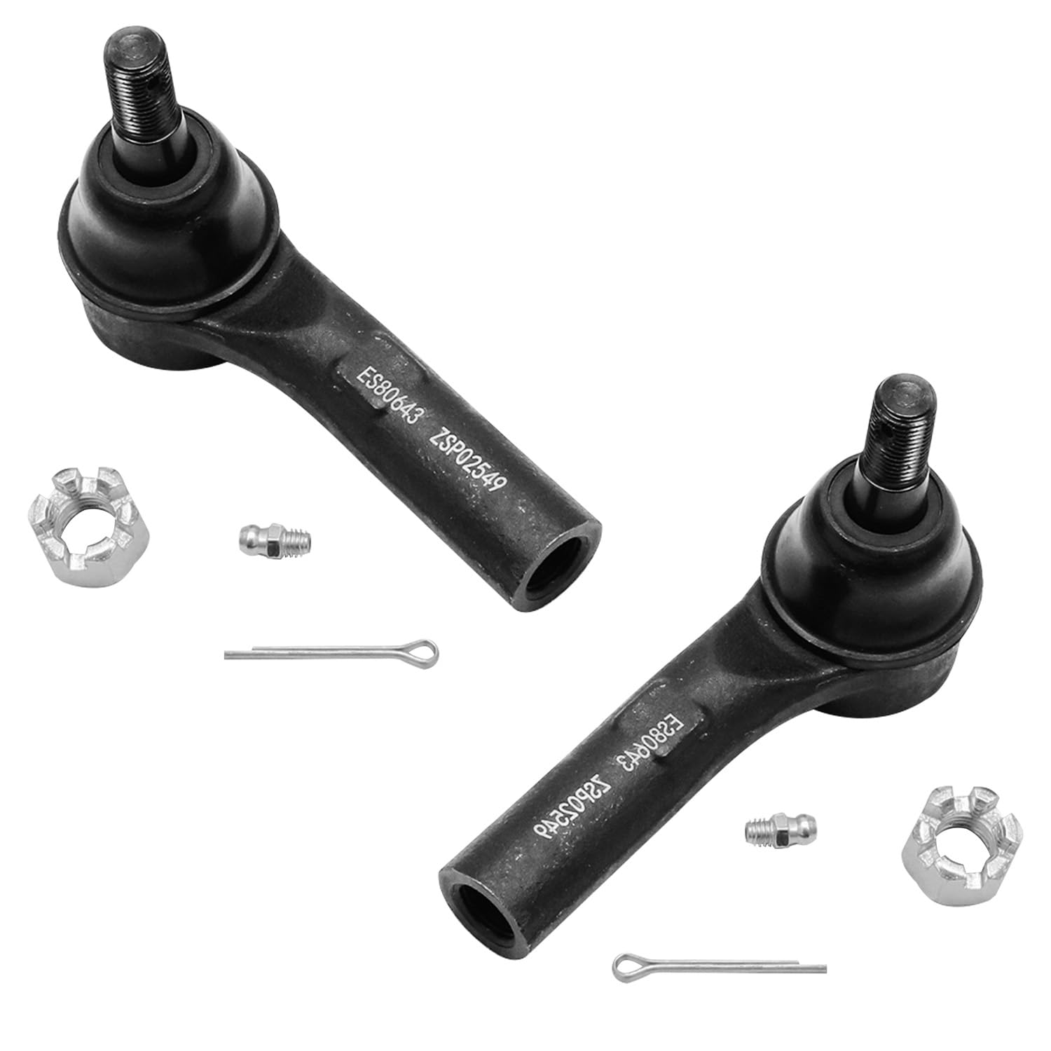 Detroit Axle 4-Piece Front End Control Arm Kit for 2005-2010 Jeep Grand Cherokee & Commander - Upper Control Arms with Ball Joints & Outer Tie Rod Ends Replacement - Off-Road, Daily Driving & Suspension Repair