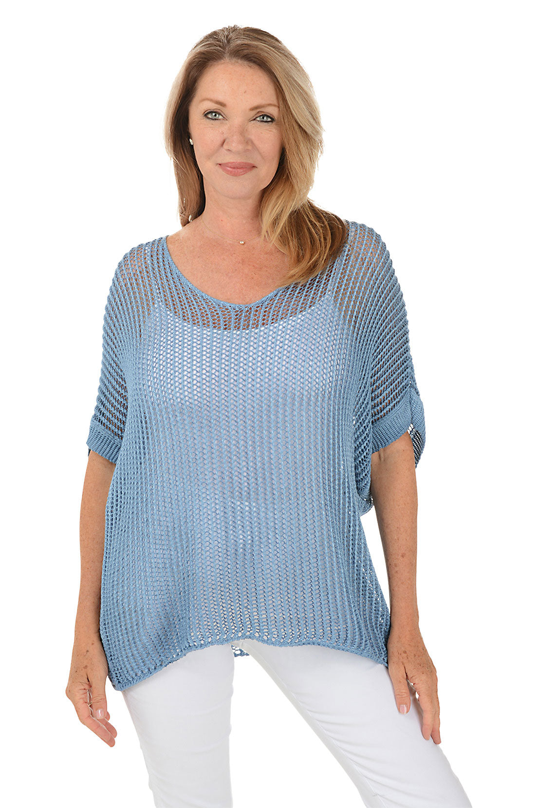 Open Knit Short Sleeve Sweater for Women - Lightweight Summer Cardigan - Perfect for Beach Cover Up, Casual Outfits & Layering