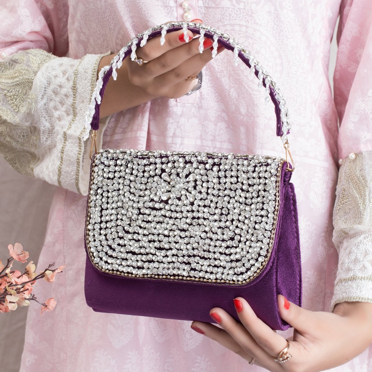 BN 1 Purple - Elegant Purple Handbag for Women | Perfect for Work, Travel & Evening Events