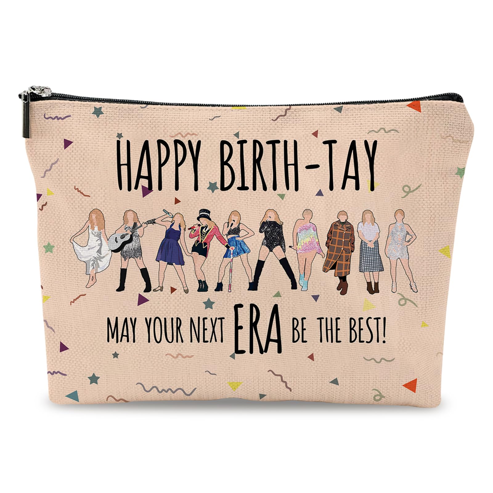 Music Lover Themed Makeup Bag - Cute Cosmetic Pouch for Fans, Perfect Birthday & Graduation Gift for Women, Travel-Friendly Toiletry Organizer (Light Pink) - Ideal for Concerts, Travel & Daily Beauty Essentials