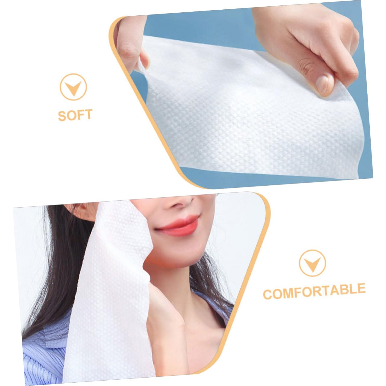 1 Roll Pure Cotton Face Towel for Makeup Removal | Soft Thickening Facial Washcloth | Gentle Makeup Remover Wipes | Perfect for Daily Skincare, Travel & Spa Use