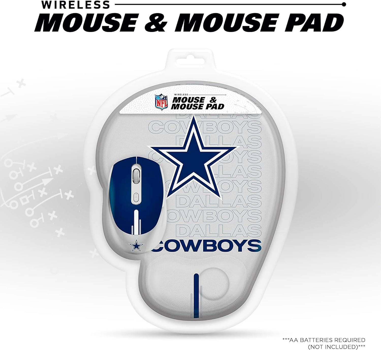 SOAR NFL Baltimore Ravens Gaming Mouse and Mouse Pad Set - Officially Licensed Football Gamer Gear for PC & Mac - Perfect for Gaming, Office Work, and Sports Fans Decor