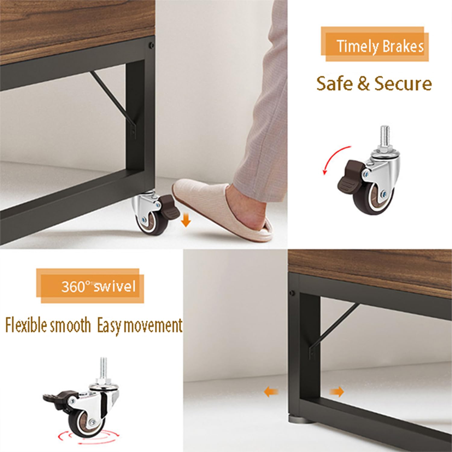 360 Degree Swivel Stem Casters with TPR Wheels - M6/M8/M10 Thread Industrial Castors for Carts, Furniture, Workbench & Dolly - Heavy Duty Mobility for Warehouses, Workshops & Home Use