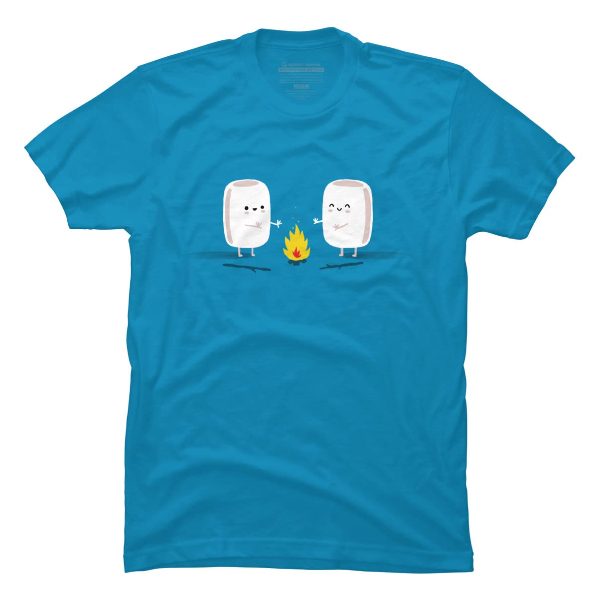 Design By Humans Men's Marshmallows by Laurxy Graphic T-Shirt - Soft Cotton Tee for Casual Wear & Everyday Outfits