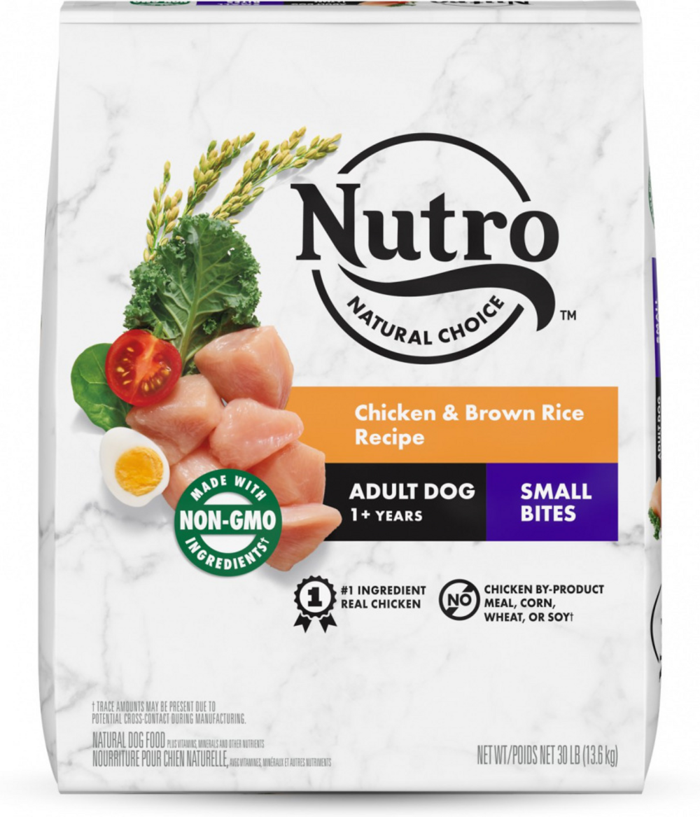 Nutro Wholesome Essentials Small Bites Dry Dog Food - Chicken, Brown Rice & Sweet Potato Recipe for Small Breed Dogs | Perfect for Indoor & Outdoor Feeding