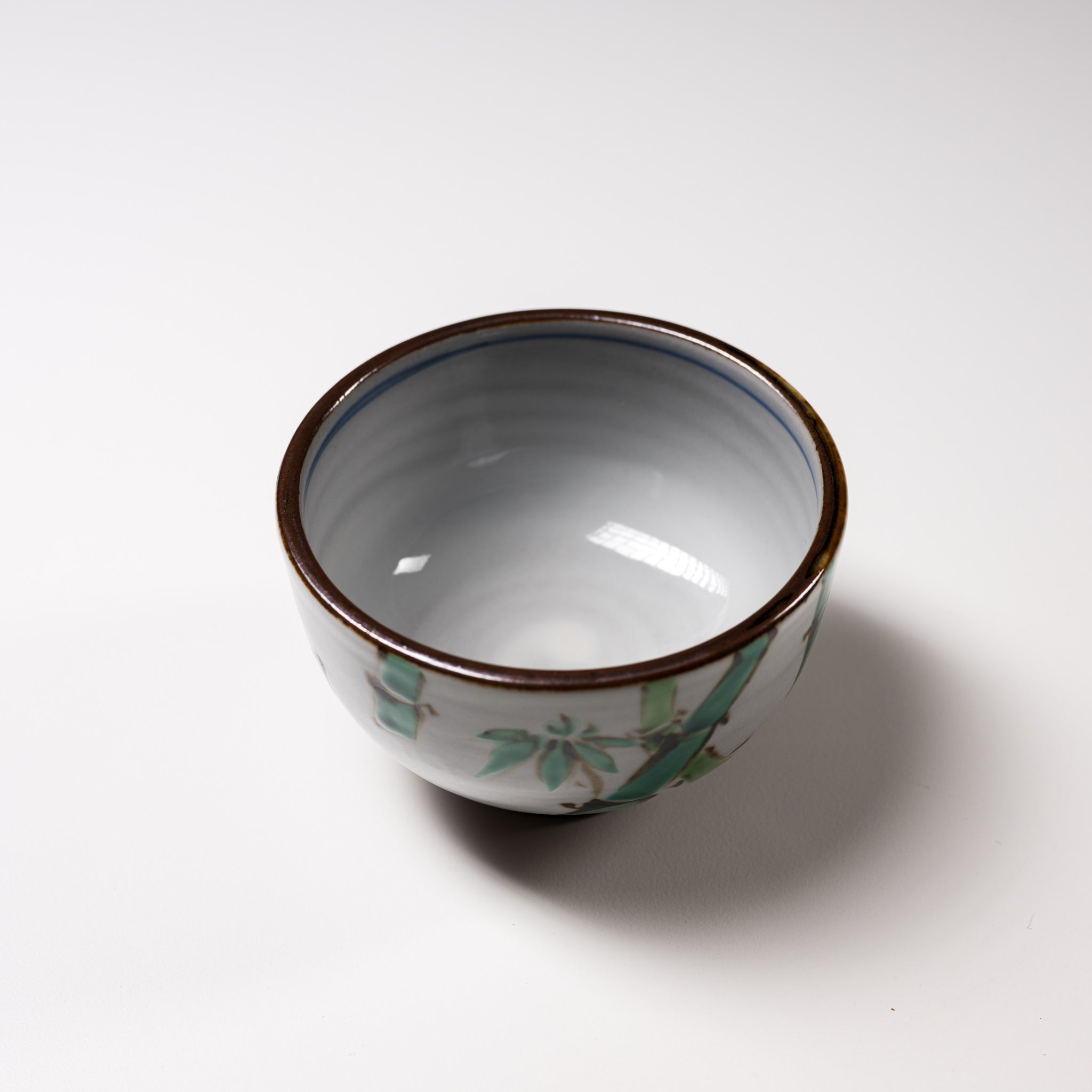 Handmade Kyoto Kiyomizu Ware Kumidashi Tea Cup - Traditional Japanese Bamboo Tea Cup for Matcha, Sencha & Green Tea Ceremony