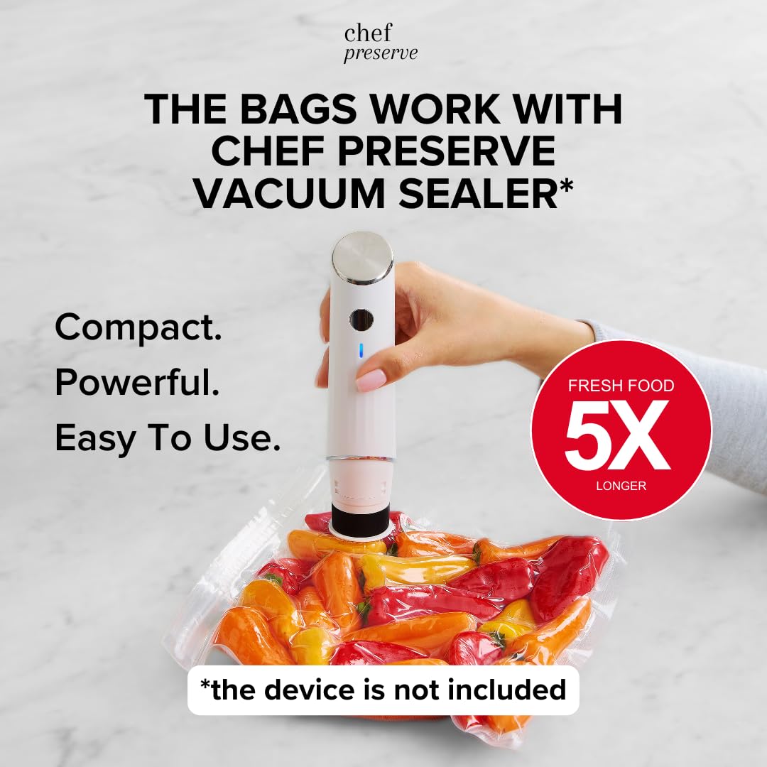 Premium Vacuum Sealer Bags - 30 Count | Heavy Duty, BPA Free Food Storage Bags for Sous Vide, Meal Prep & Freezer Organization | Compatible with Most Vacuum Sealers