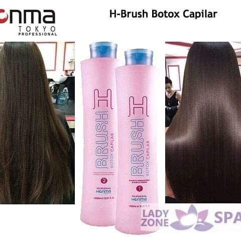 Brazilian Keratin Hair Treatment Brush - H-Brush Btox Honma Tokyo 2L | Professional Straightening & Smoothing System | 100% Straight Hair with Volume Control | Includes $30 Free Gifts | Perfect for Salon-Quality Hair at Home or Professional Styling