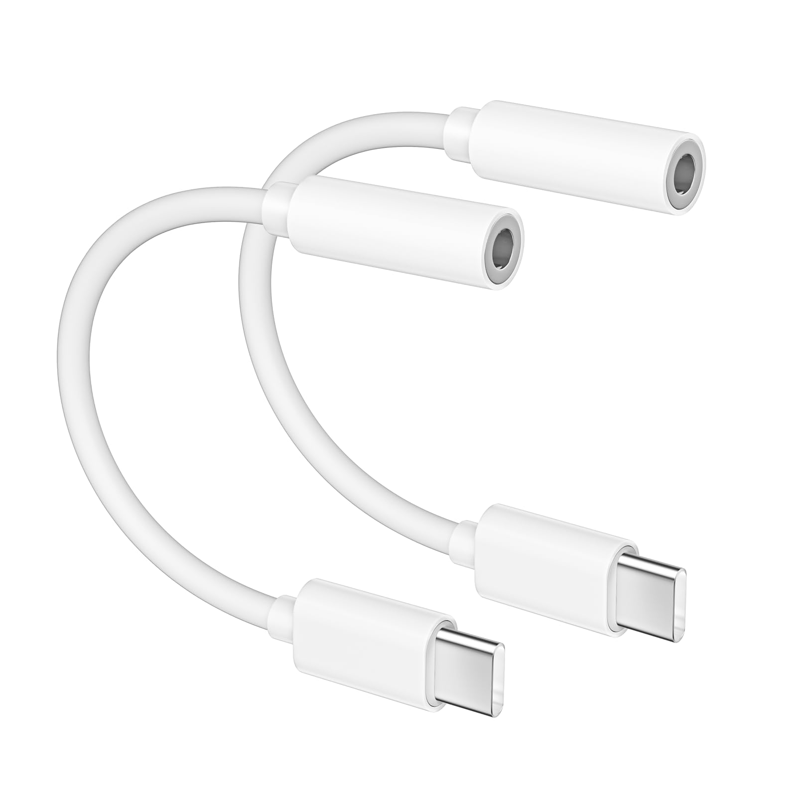 MFi Certified 2 Pack USB C to 3.5mm Headphone Adapter for iPhone 16/15 Series - Aux Audio Dongle Compatible with iPhone 16/16 Plus/16 Pro/16 Pro Max/15/15 Pro/15 Pro Max - Perfect for Music, Gaming & Hands-Free Calls