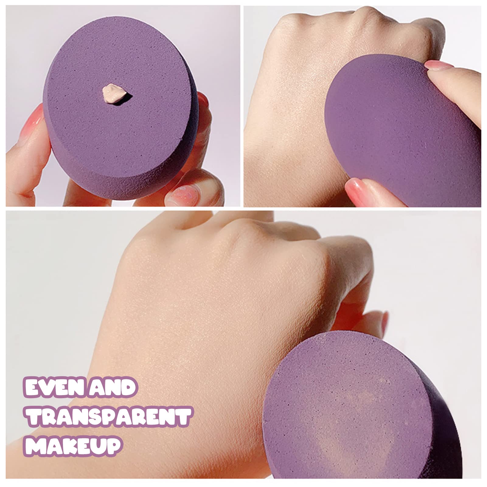 4-Piece Beauty Blender Sponge Set - Dry & Wet Makeup Sponge Puff for Flawless Foundation & Concealer Application - Perfect for Everyday Makeup, Travel & Professional Use