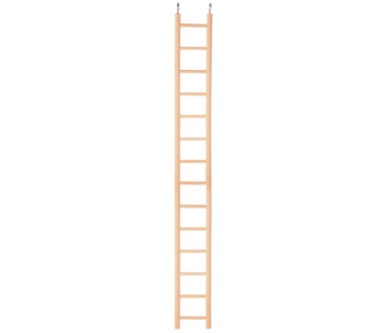 Brooklands 14-Rung Wooden Bird Ladder - Natural Perch for Parrots, Cockatiels & Small Birds - Perfect for Cages, Aviaries & Play Gyms
