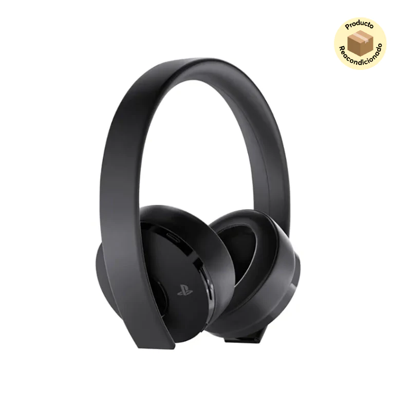 Certified Refurbished Sony Gold Wireless PS4 Headset 7.1 Surround Sound - Black | Gaming Headphones for PS4/PS5, PC & Mobile | Perfect for Online Gaming, Streaming & Music
