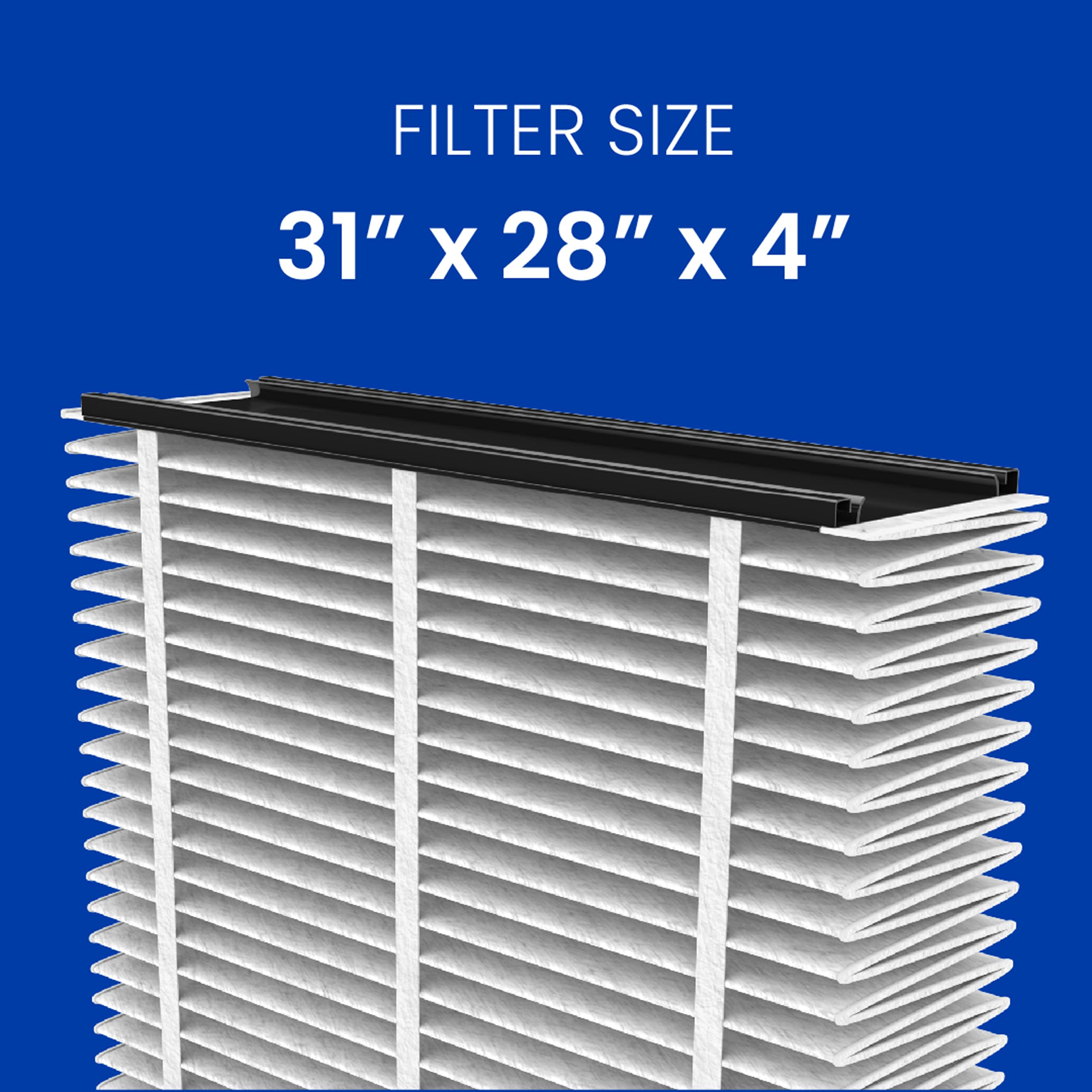 AprilAire 510 Replacement Air Filter - MERV 11, 31x28x4, Pack of 2 | Compatible with AprilAire Whole House Air Purifiers | Traps Dust, Pollen & Allergens | Perfect for Homes with Pets, Allergies or High Dust Areas
