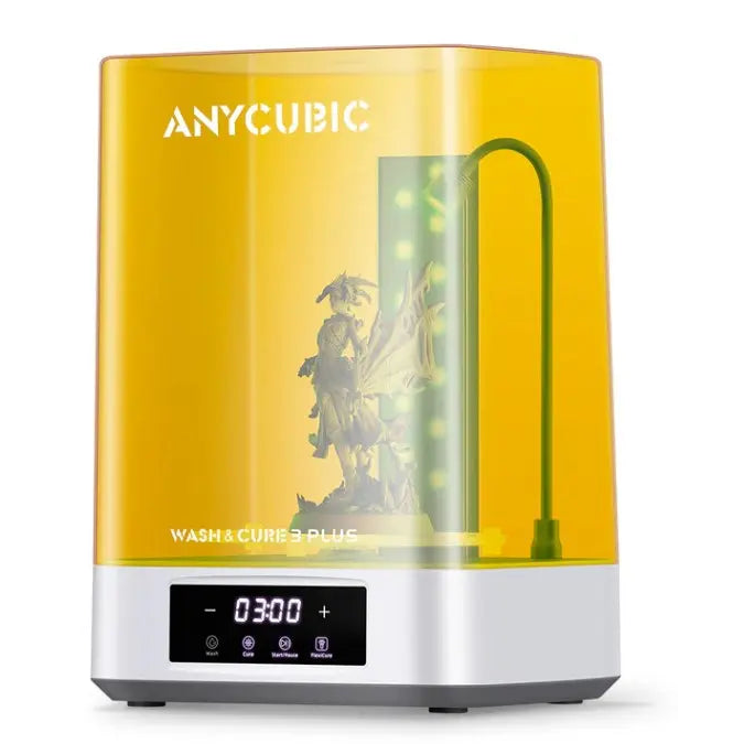Anycubic Wash and Cure 3 Plus - UV Resin 3D Printer Cleaning & Curing Machine for SLA/DLP Prints | Perfect for Home & Professional 3D Printing Workshops
