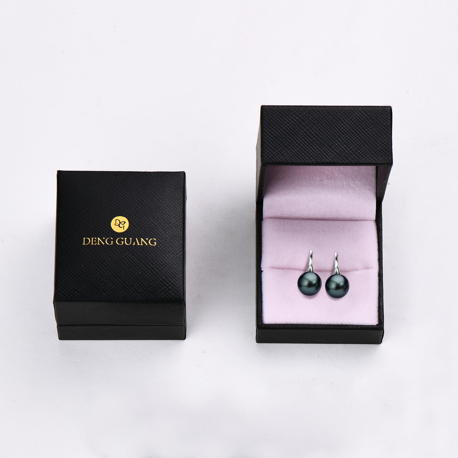 Exquisite Tahitian Black Pearl Drop Earrings - 18K Gold Plated Sterling Silver Jewelry for Women | Perfect Birthday, Anniversary & Christmas Gift | Elegant for Weddings, Parties & Special Occasions