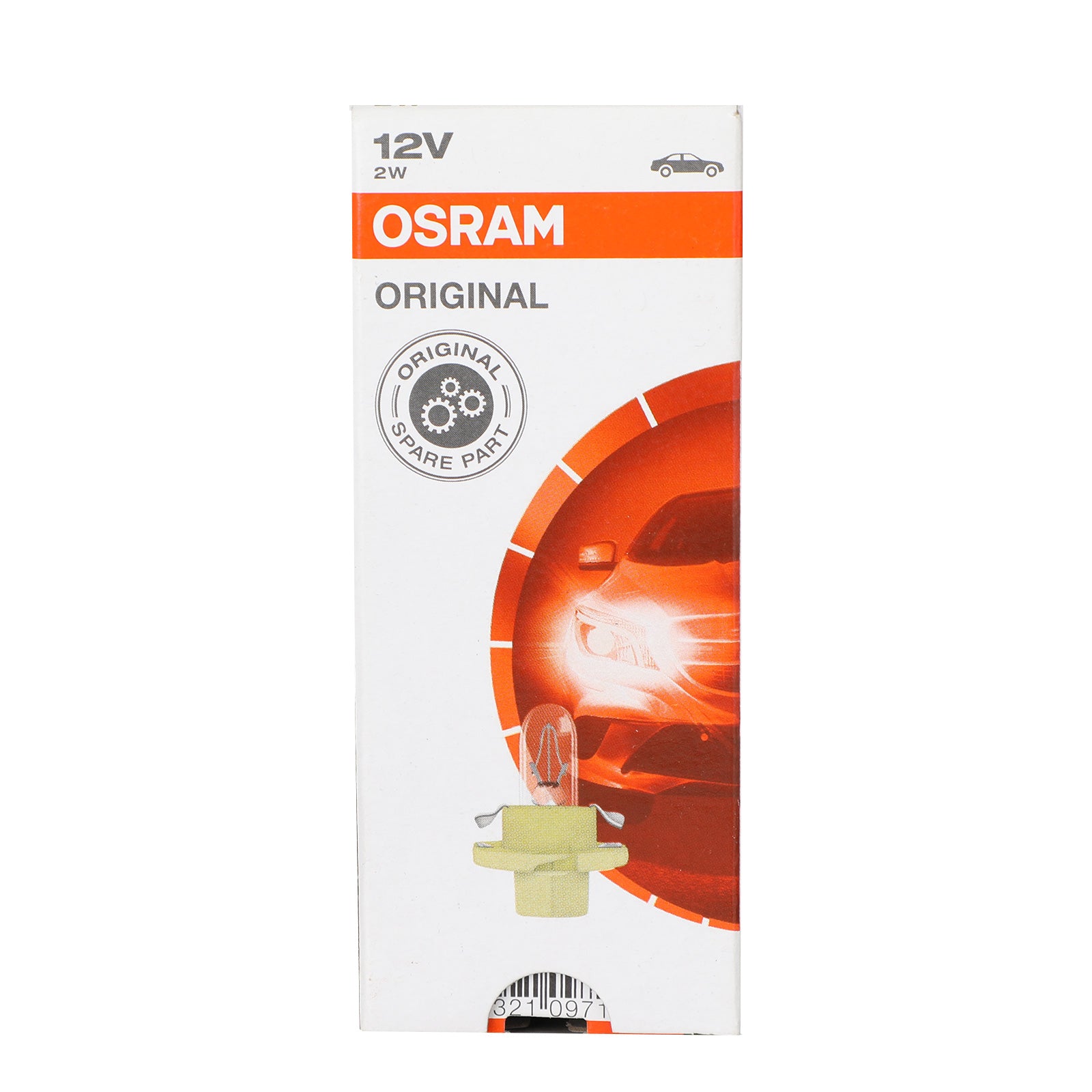 10 Pack OSRAM 2352MFX6 12V 2W BX8.4d Car Instrument Panel Lights - Replacement Bulbs for Dashboard, Gauges & Interior Lighting