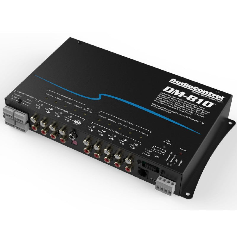 AudioControl DM 810 Digital Signal Processor - 8 Inputs & 10 Outputs DSP for Car Audio & Home Theater Systems | Professional Sound Tuning & Equalization