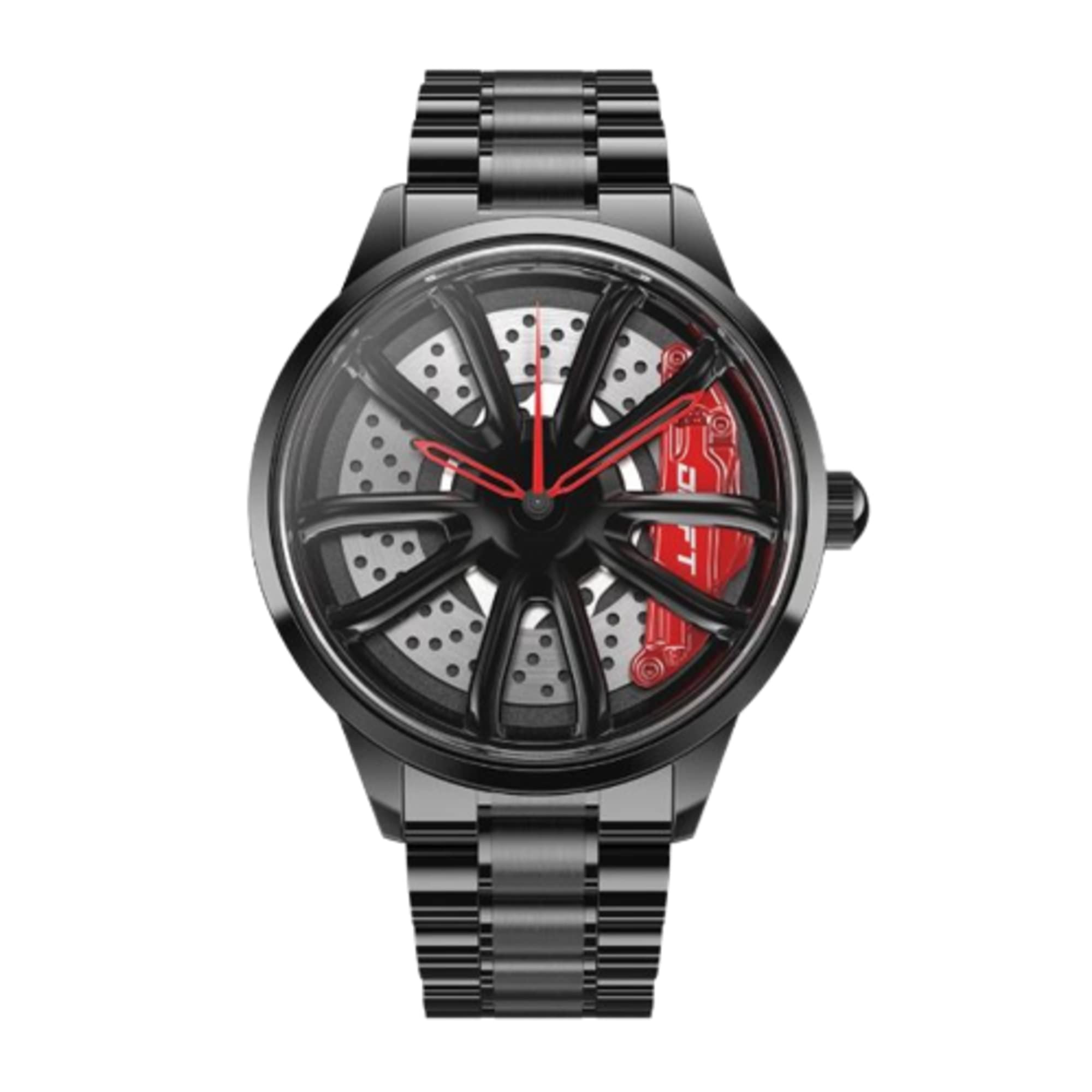 Performance GT Men's Rim Watch - 3D Sports Car Design for Racing Enthusiasts