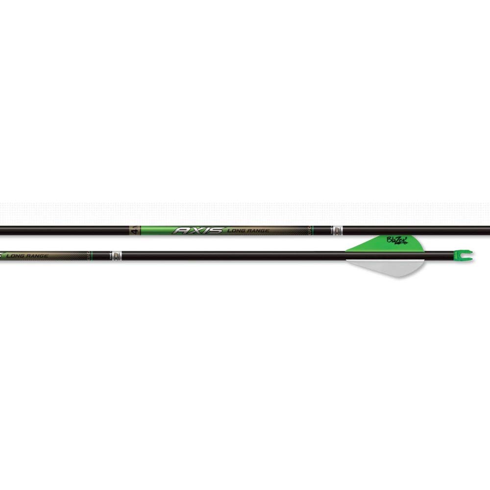 Easton Archery Axis 4MM 300-2 Inch Vanes Arrows - 1/2 Dozen (6 Pack) - 630122, Long Range Precision (.003) 2 Inch Blazer Vanes - Perfect for Target Shooting, Hunting & Outdoor Sports