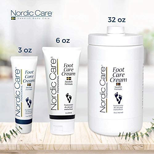 Nordic Care Foot Cream for Dry Skin & Cracked Heels – 32oz with Pump – Deep Moisturizing & Healing for Soft Feet – Perfect for Daily Use, Pedicures & Overnight Repair