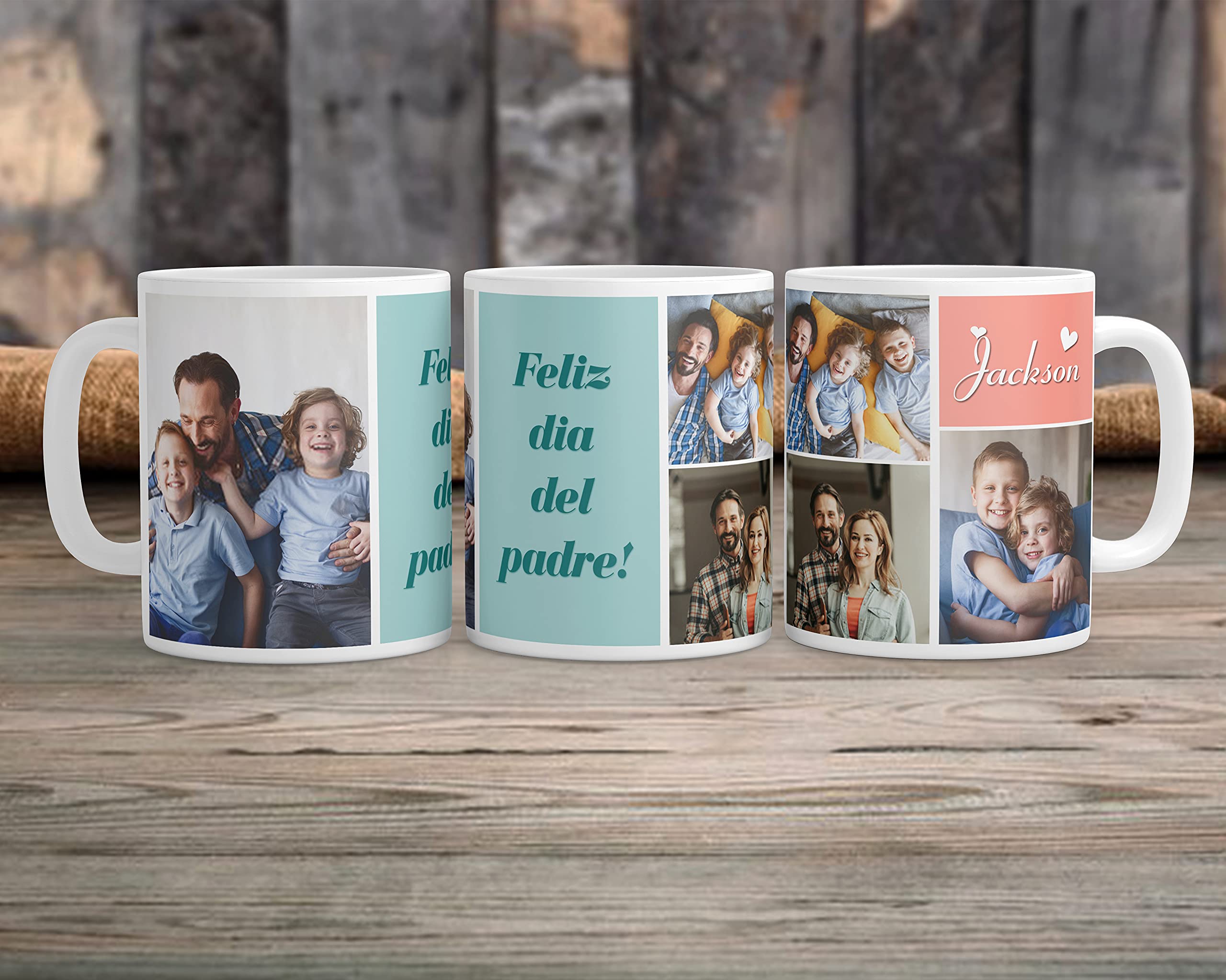 Personalized Name Photo Custom Mug - Customized Coffee Cup with Your Picture & Text - Perfect for Birthday Gifts, Anniversary Presents & Office Souvenirs