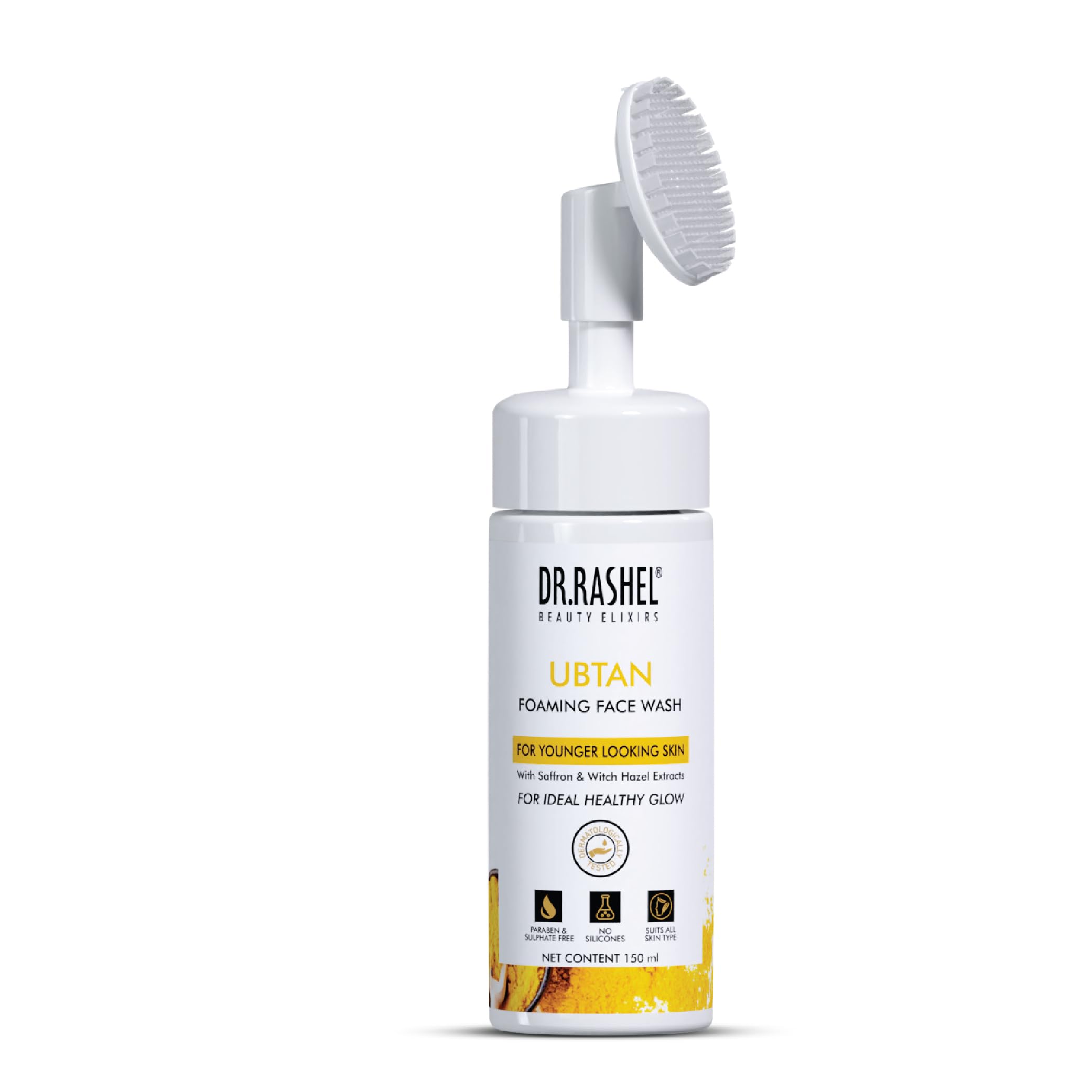 Dr. Rashel Ubtan Foaming Face Wash with Witch Hazel Extracts - 150ml Natural Cleanser for Healthy Glowing Skin | Perfect for Daily Skincare Routine & Acne-Prone Skin
