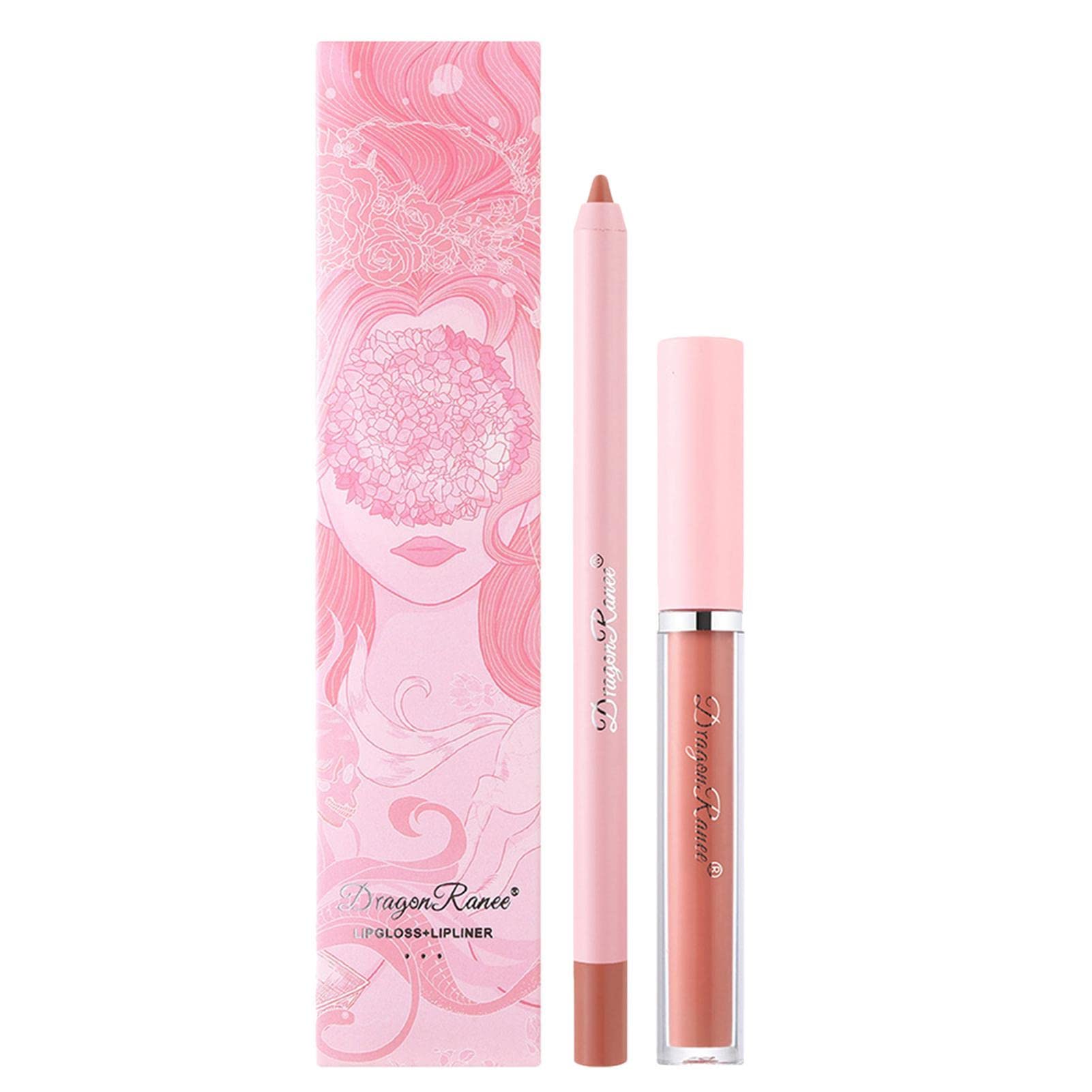 Matte Lip Liner & Liquid Lipstick Set - High Pigment Long Lasting Lip Makeup Kit for Full Lips | Perfect for Daily Wear, Parties & Special Occasions