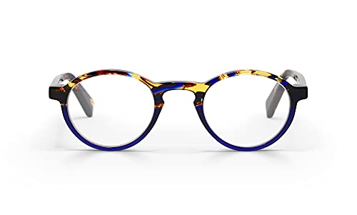 eyebobs Eyewear Board Stiff - Premium Reading Glasses for Men & Women | Round Frame for Narrow Faces | Perfect for Reading, Office & Daily Use