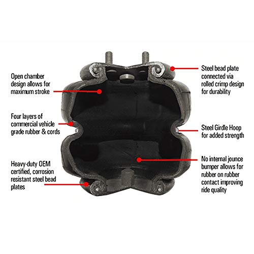 2600lb Universal Air Spring Bag Replacement - 1/2