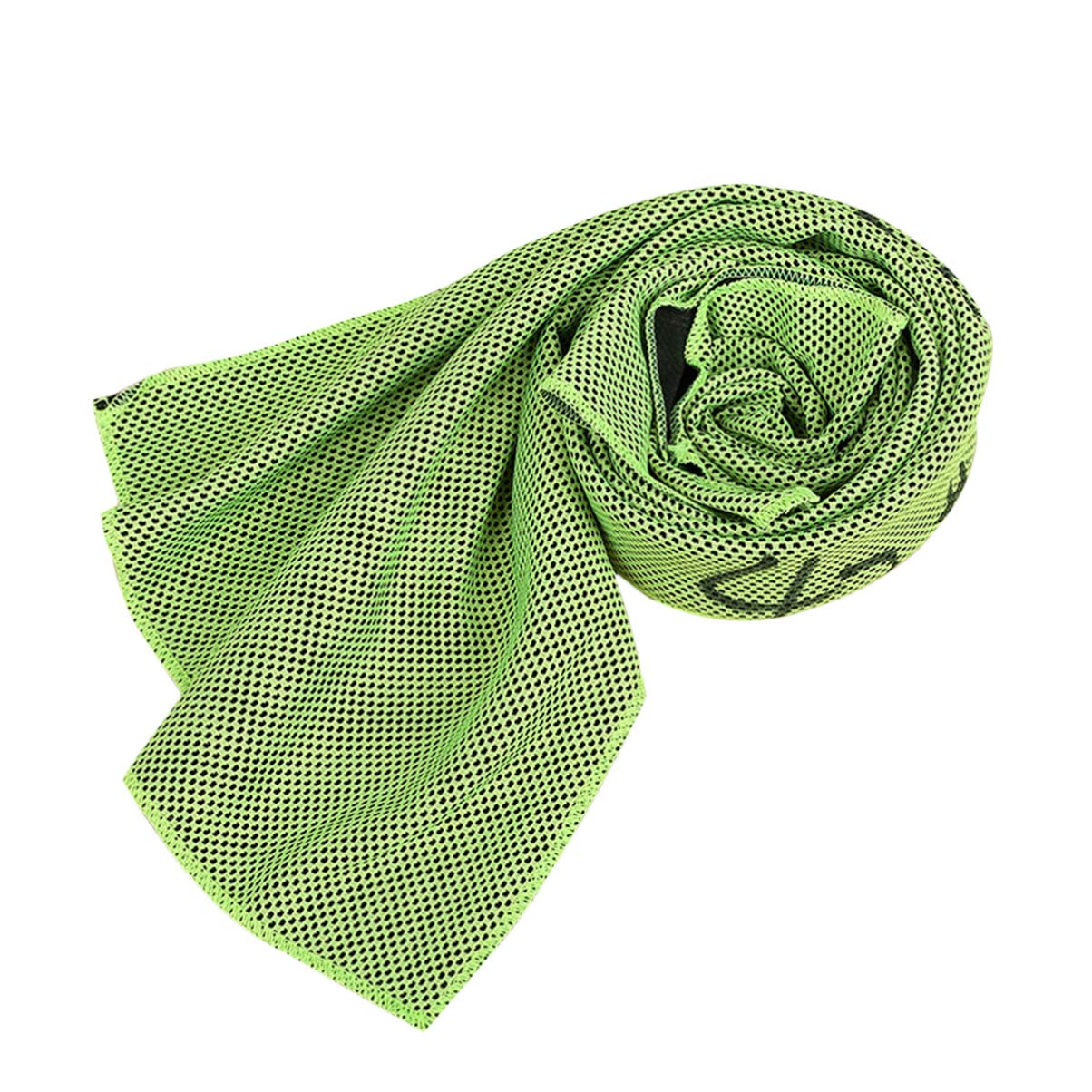 BESPORTBLE Sports Cooling Towel - Quick Dry & Sweat Absorbent for Athletes, Yoga, Running, Hiking - 30x90cm Green - Perfect for Outdoor Fitness, Golf, Camping & Travel