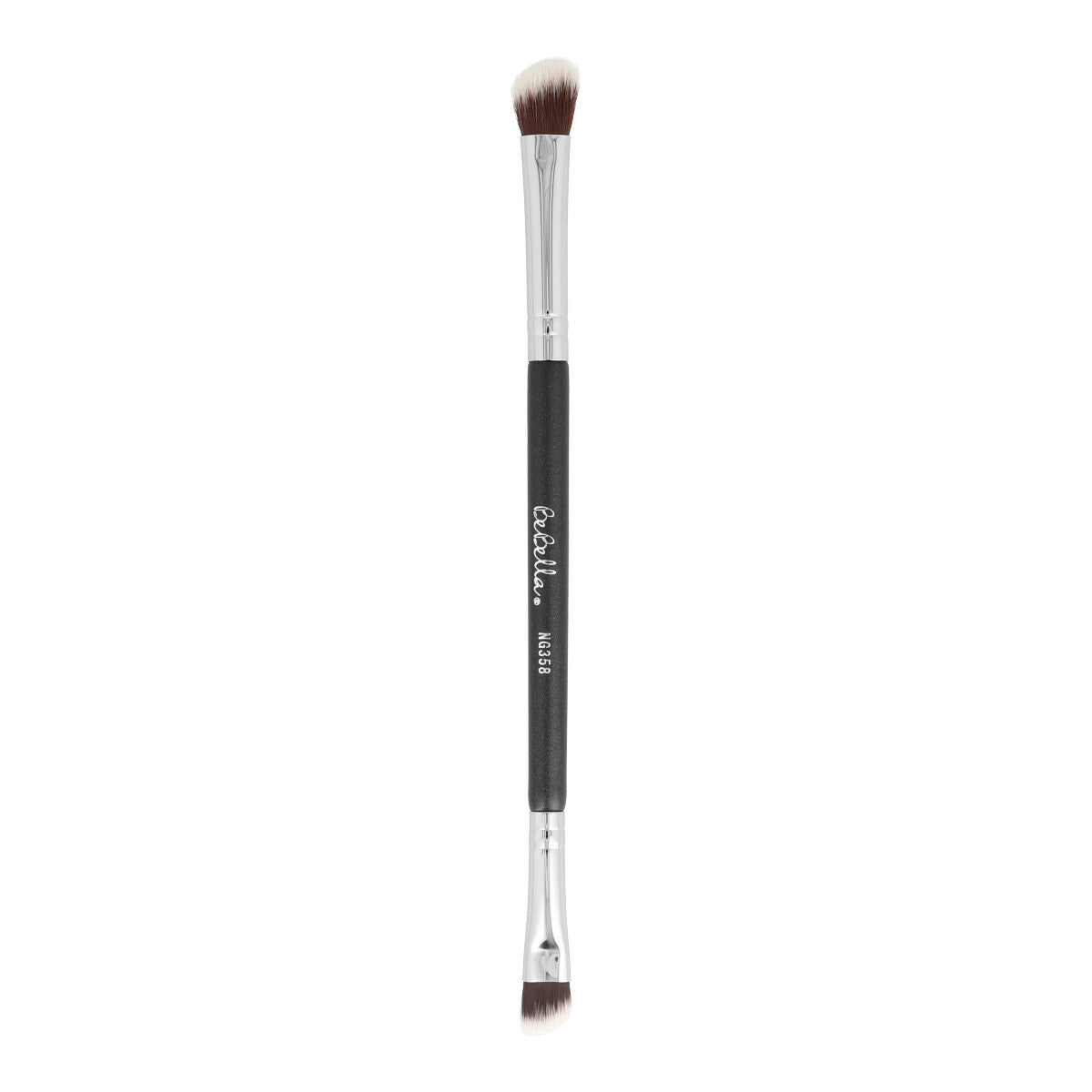 NG358 Double Ended Angled Eyeshadow Brush - Professional Makeup Brush for Blending & Contouring - Perfect for Smokey Eyes & Everyday Makeup Looks