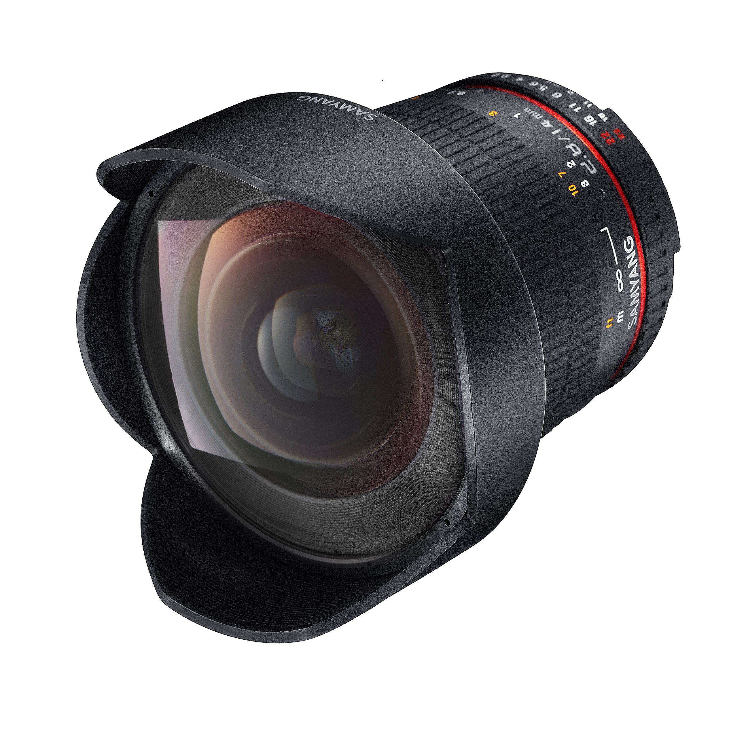 Samyang 14mm F2.8 Ultra Wide Angle Lens for Canon EF Mount - Full Frame Manual Focus Prime Lens with AE Chip (Black) - Perfect for Landscape, Architecture & Astrophotography Photography