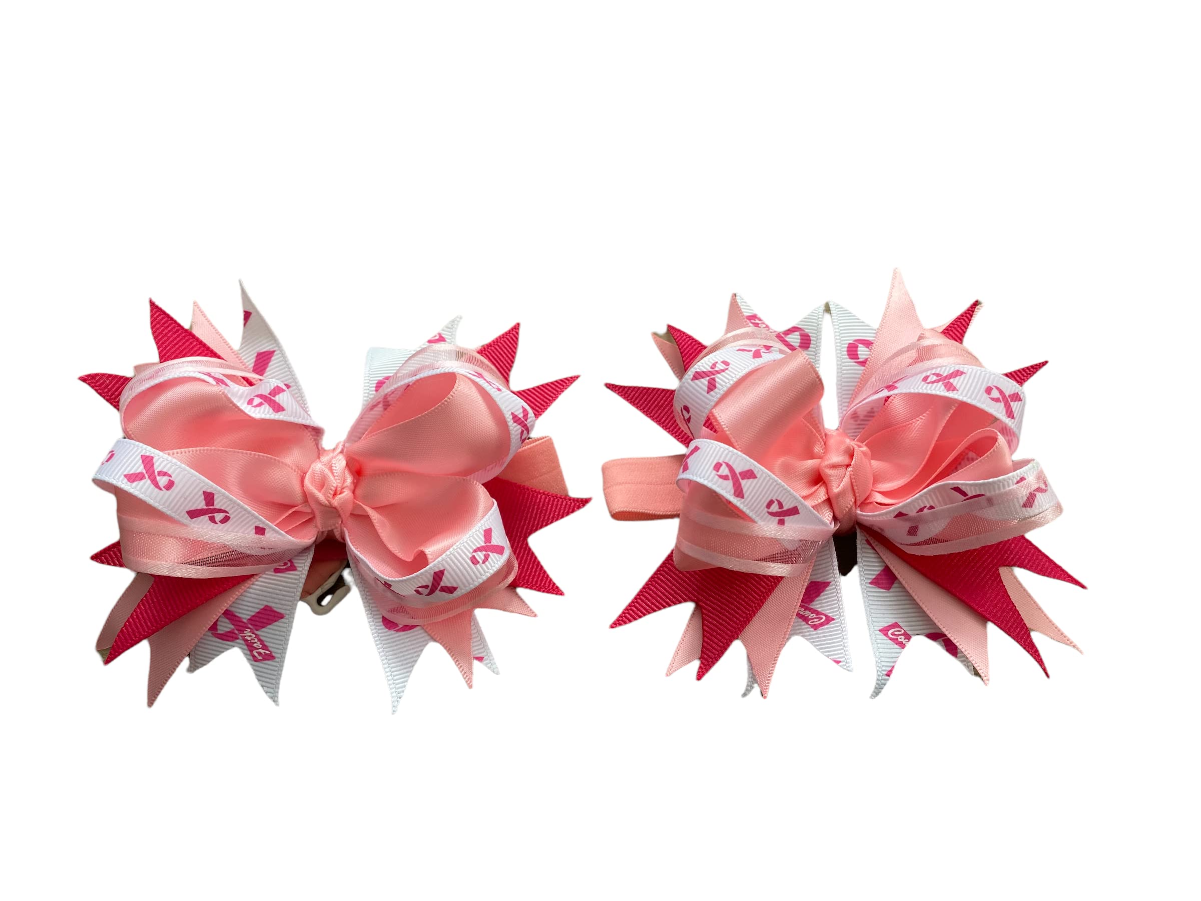 Breast Cancer Awareness Flip Flop Bows - Non-Slip Toe Decorations for Sandals | Perfect for Beach, Pool & Summer Outfits