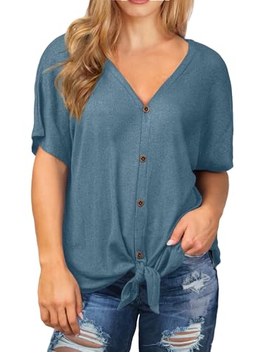 A18-short Sleeve-gray Blue
