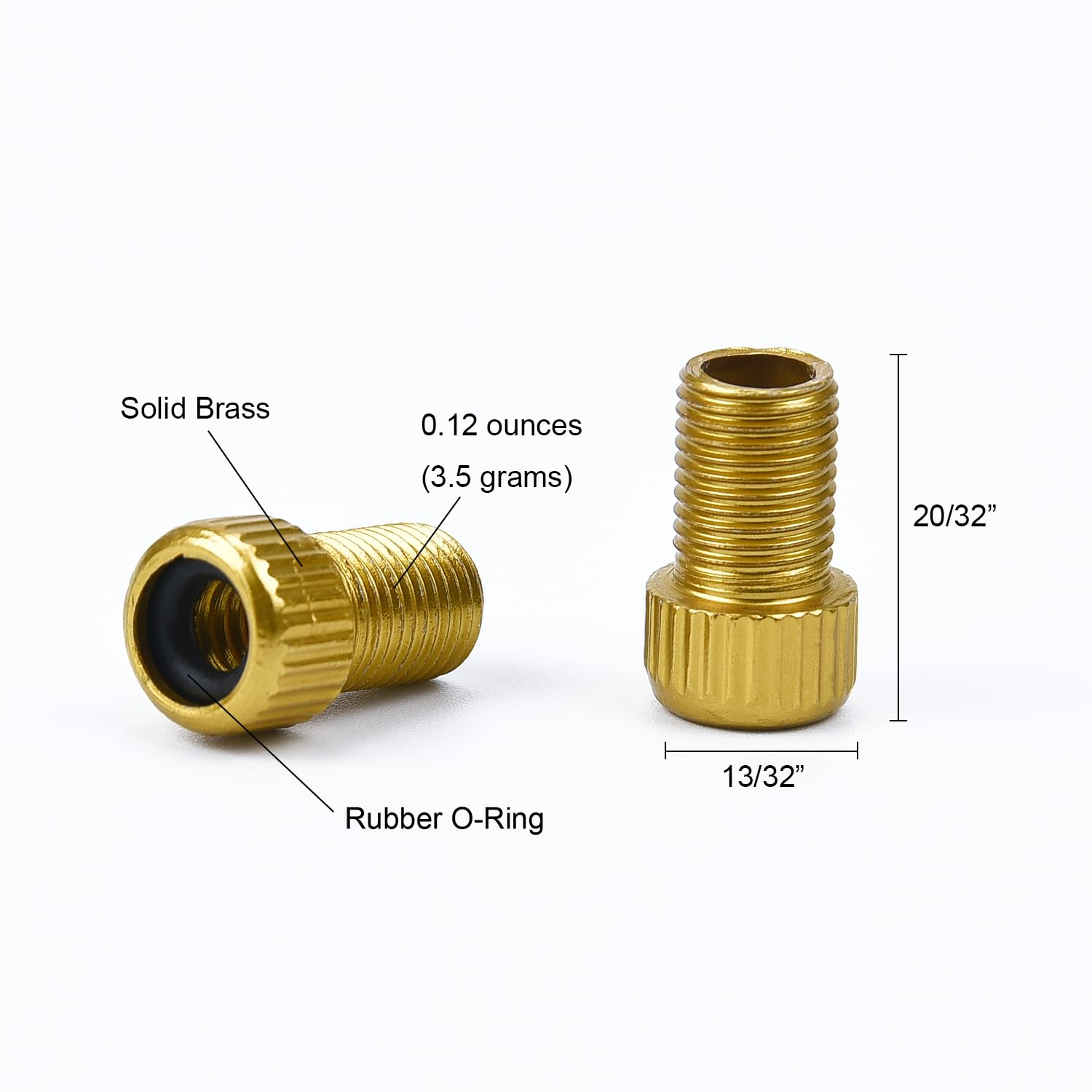 5 Pack Presta to Schrader Valve Adapter for Bike Tires - Convert Presta to Schrader Valve for Bicycle, Mountain Bike & Road Bike - Perfect for Pumping Tires at Home or On the Go