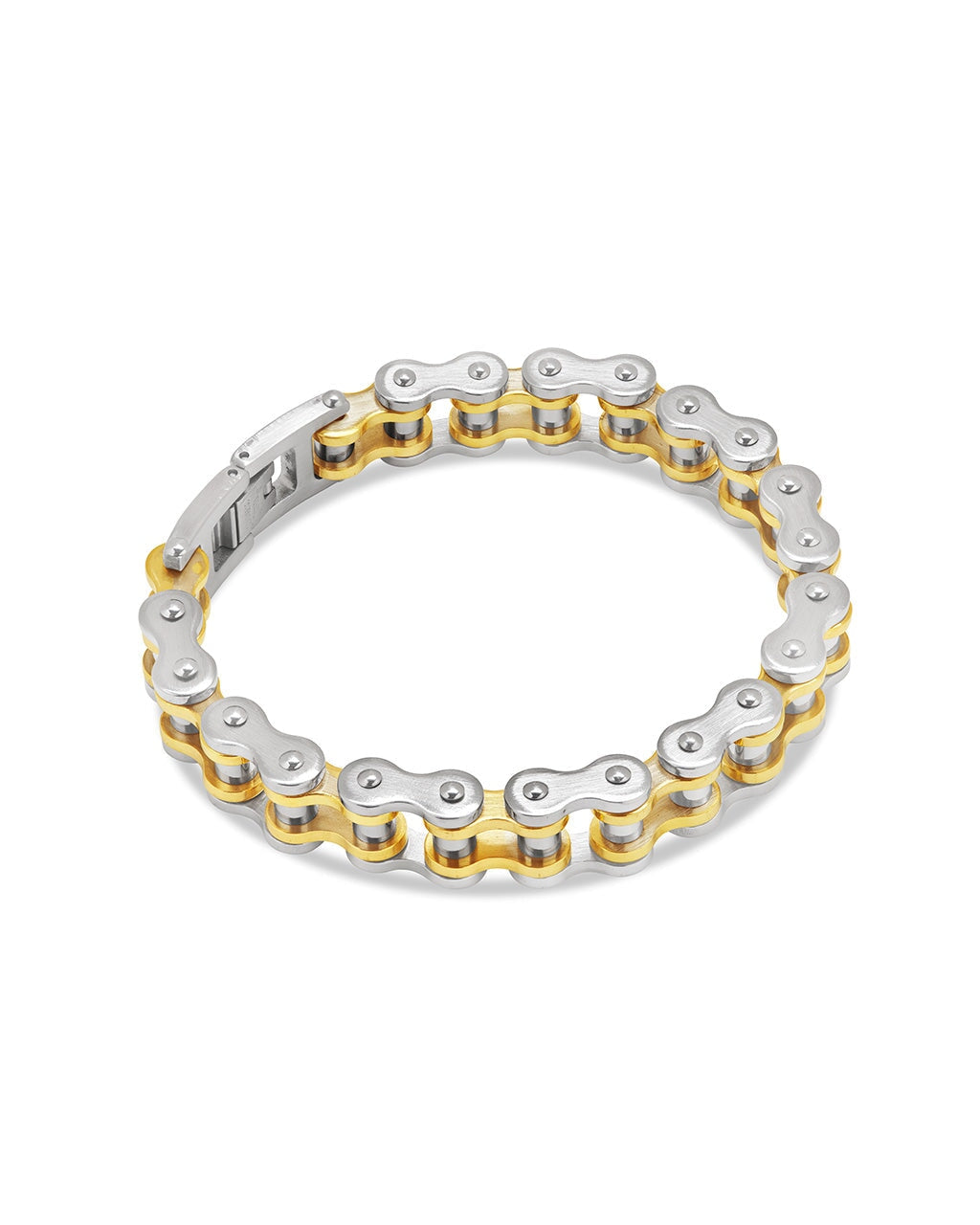 Men's Bolt Chain Watch Band Bracelet - Stainless Steel Adjustable Replacement Strap for Smartwatches & Dress Watches | Perfect for Business, Casual & Formal Occasions